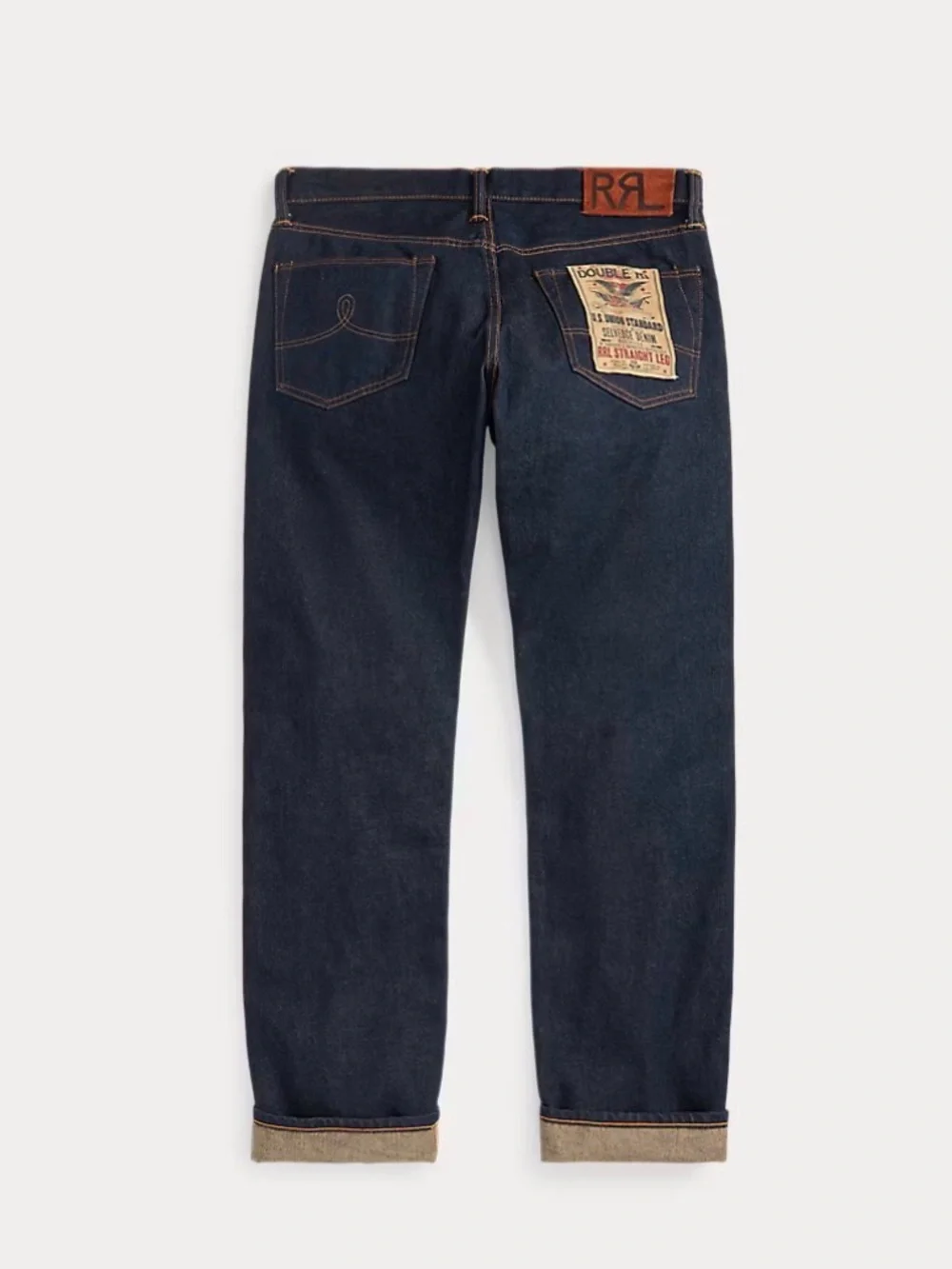 NWT New RRL Ralph Lauren Straight Leg SELVEDGE JEAN - EAST WEST size 32 x 32 - Picture 8 of 10